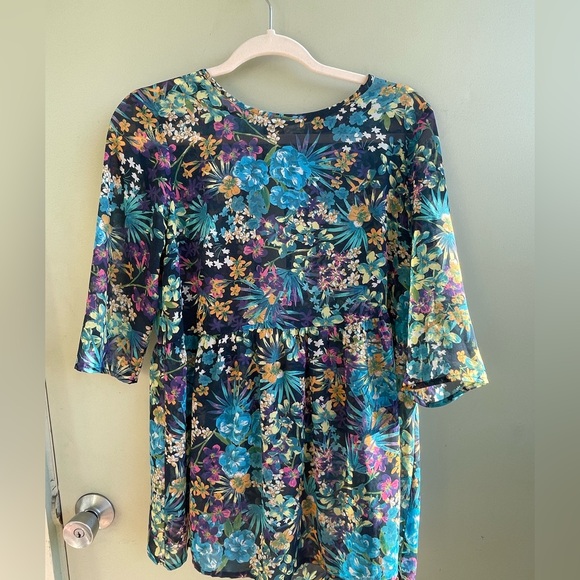 Floral tunic Farm Rio * flawed - Picture 1 of 15